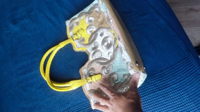 Bottega Veneta Tote Intrecciato Bordado Multicolor