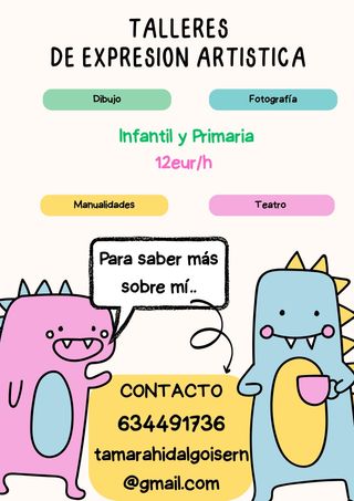 Me ofrezco para dar clases artísticas