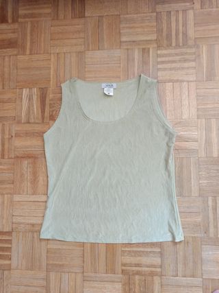 Camiseta tirantes SARALISA verde talla M
