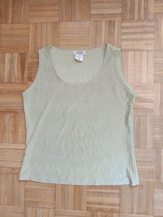 Camiseta tirantes SARALISA verde talla M