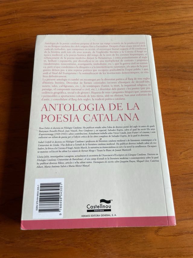 Antologia de la poesia catalana