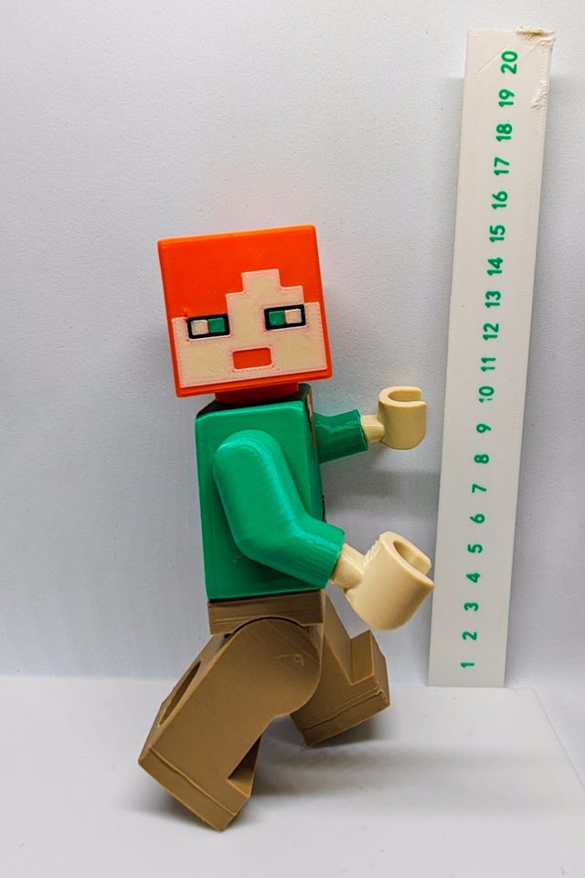 Figura Lego Minecraft Alex Personalizada