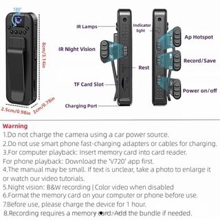 Mini Cámara Espía HD Visión Nocturna + 32GB