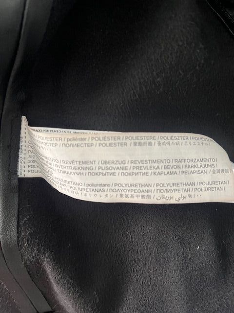 Vestido camisero cuero negro Mango