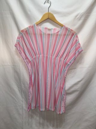 Vestido playero rayas multicolor talla única
