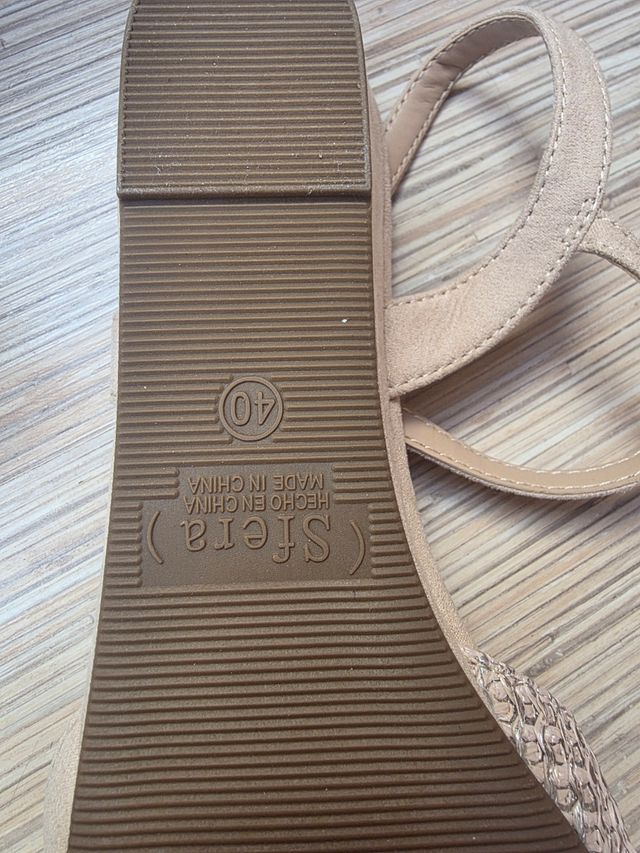 Sandalias Sfera Collection Beige NUEVAS talla 39