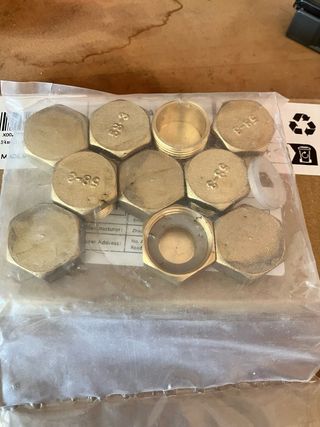 Tapones de latón 3/4 10 unidades