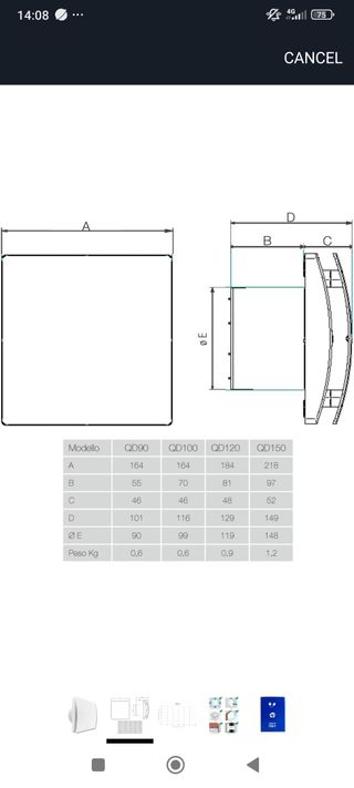 Aspiratore assiale Aerauliqa QD90..