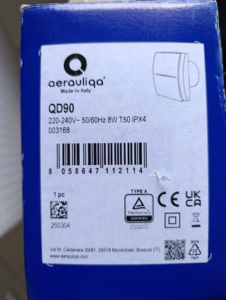 Aspiratore assiale Aerauliqa QD90..