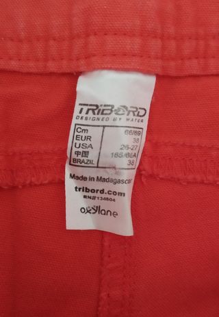 Pantalón corto naranja Tribord