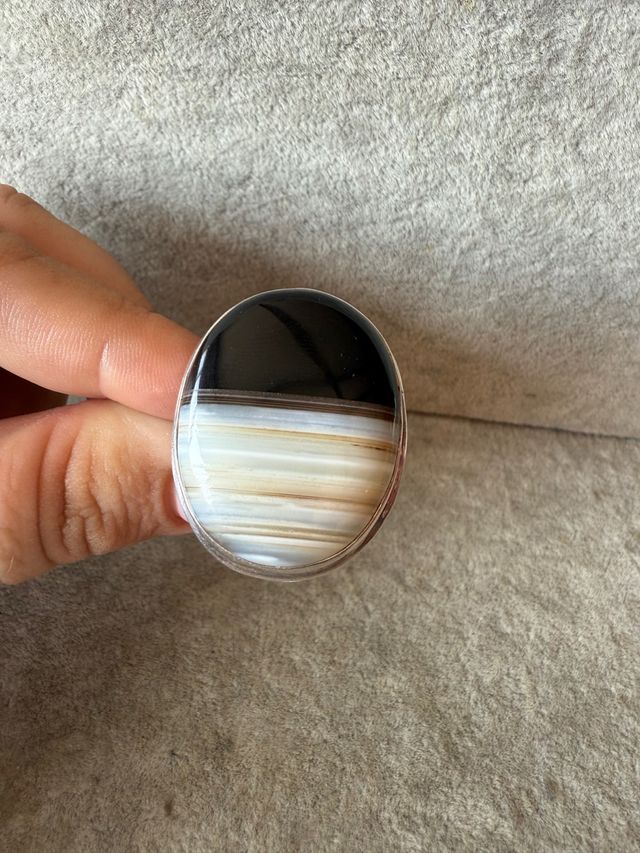 Anillo Plata 925 con Piedra Natural