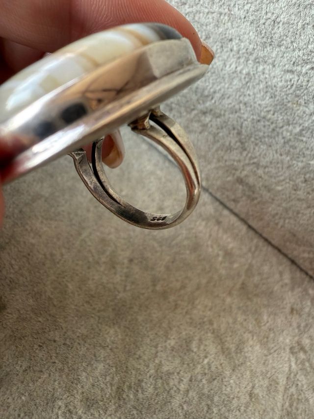 Anillo Plata 925 con Piedra Natural