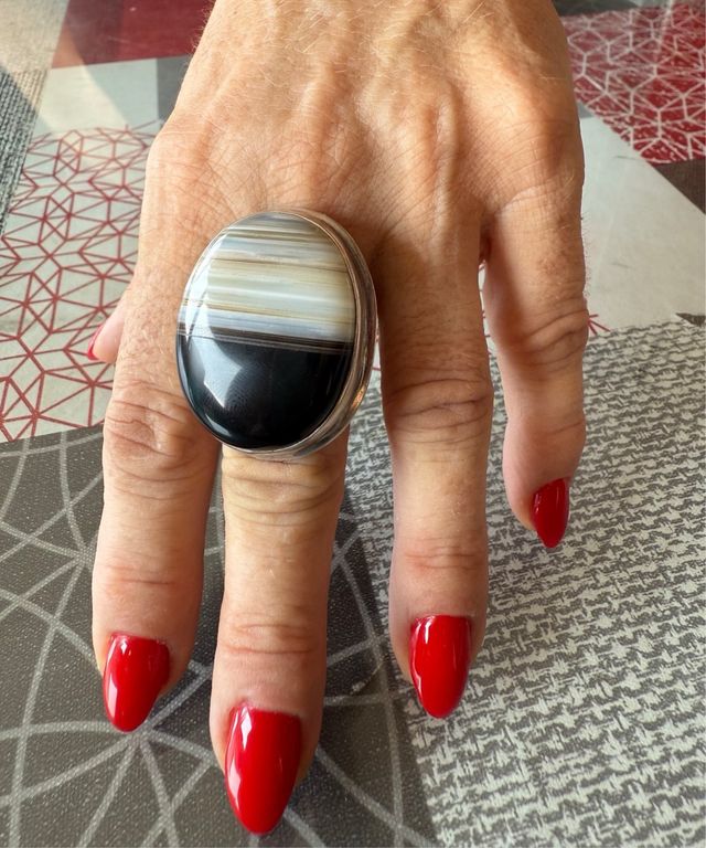 Anillo Plata 925 con Piedra Natural