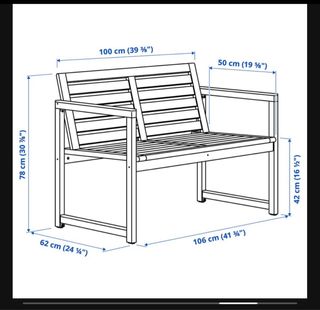 Banco de madera exterior Ikea