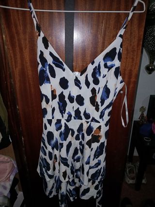 Mono vestido estampado animal print