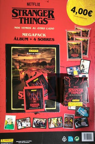 STRANGER THINGS ÁLBUM MEGAPACK+ CAJA DE CROMOS