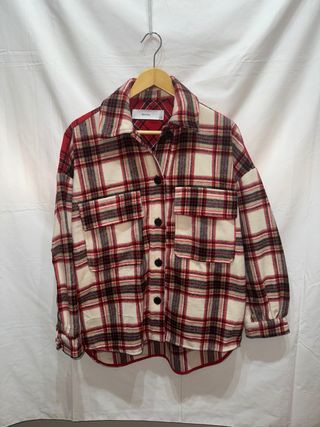 Camisa cuadros Bershka oversize
