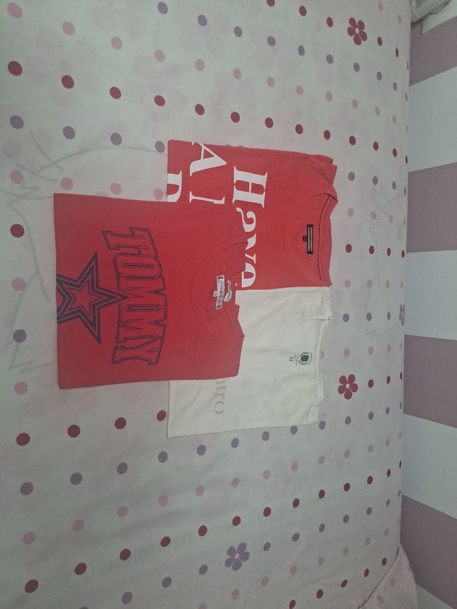 Camisetas Tommy Hilfiger Roja y Blanca