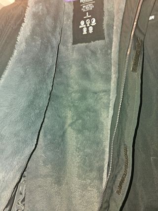 Chaqueta Hollister Negra Tres Cuartos