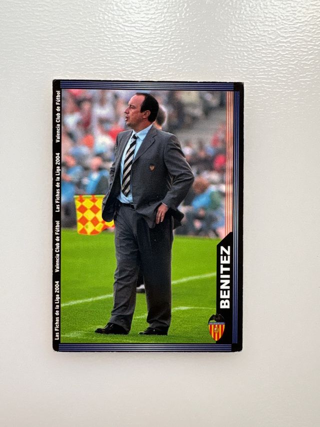 Cromo Rafa Benítez Valencia CF Liga 2004