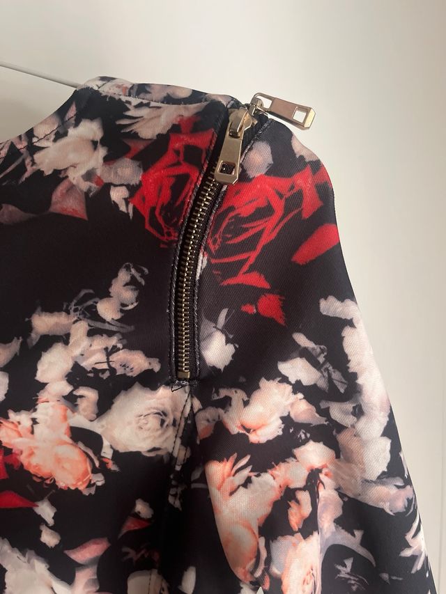 Vestido ajustado estampado floral