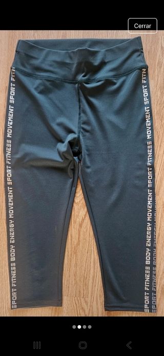 Conjunto deportivo mujer en color verde talla L