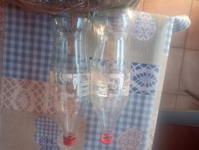 2 Botellas Coca-Cola Cristal 1L Antiguas