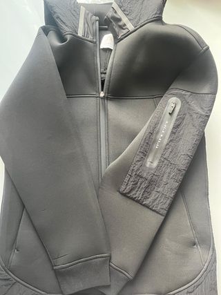 Chamarra Zara Neopreno Negra Talla M