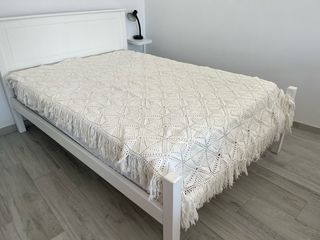 Colcha Crochet 220x165cm feita à mão