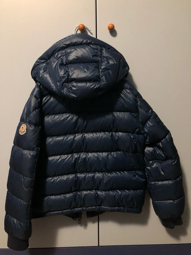 Bomber Moncler bambino blu