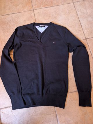 Jersey Tommy Hilfiger Mujer Talla S Negro