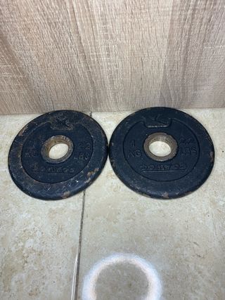Platillos de pesas 1 kg y 2.2 lbs