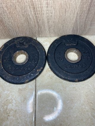 Platillos de pesas 1 kg y 2.2 lbs