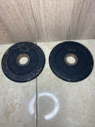 Platillos de pesas 1 kg y 2.2 lbs