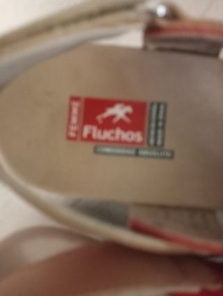 Sandalias Fluchos Rojas Mujer