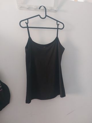 Top negro tirantes talla XL /46