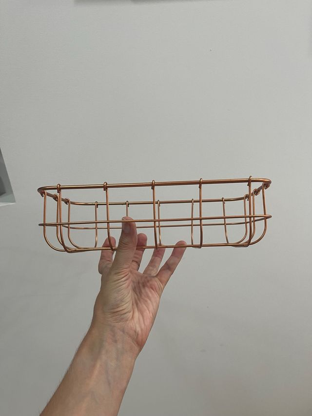 Bandeja Metálica Dorada