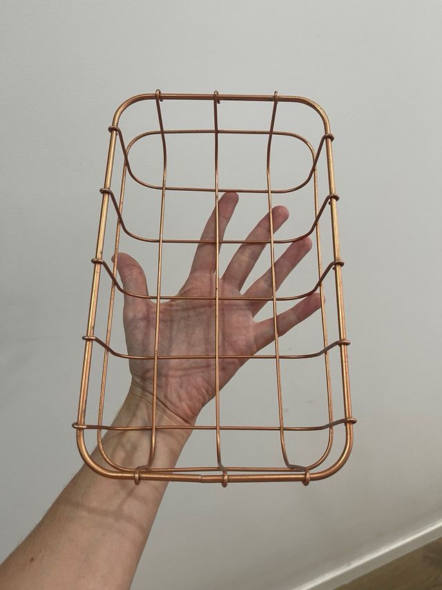 Bandeja Metálica Dorada