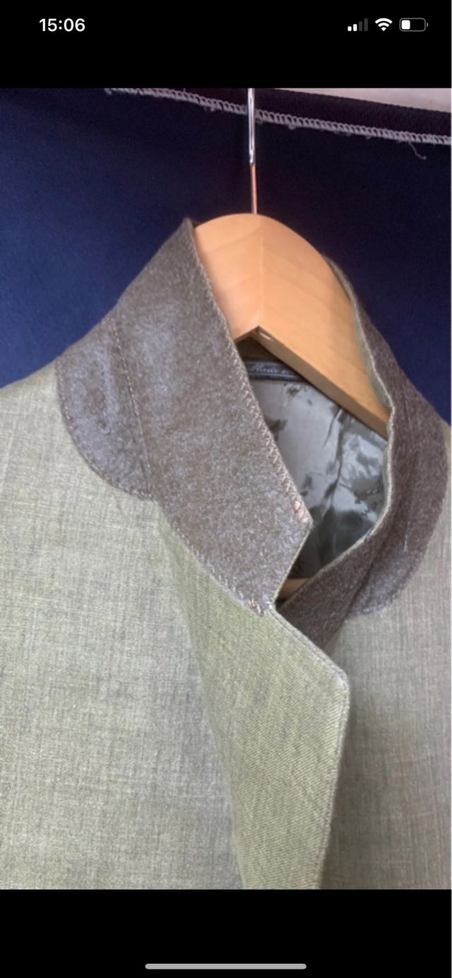 Giacca uomo grigio verde