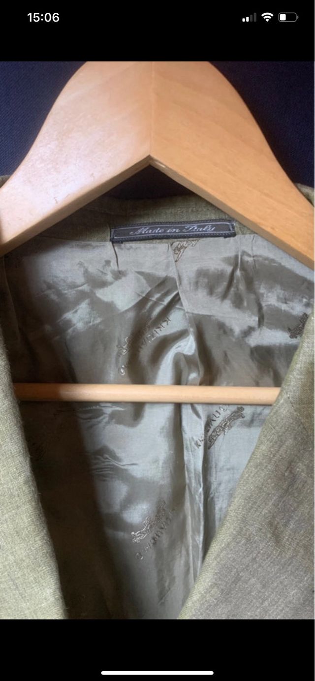 Giacca uomo grigio verde