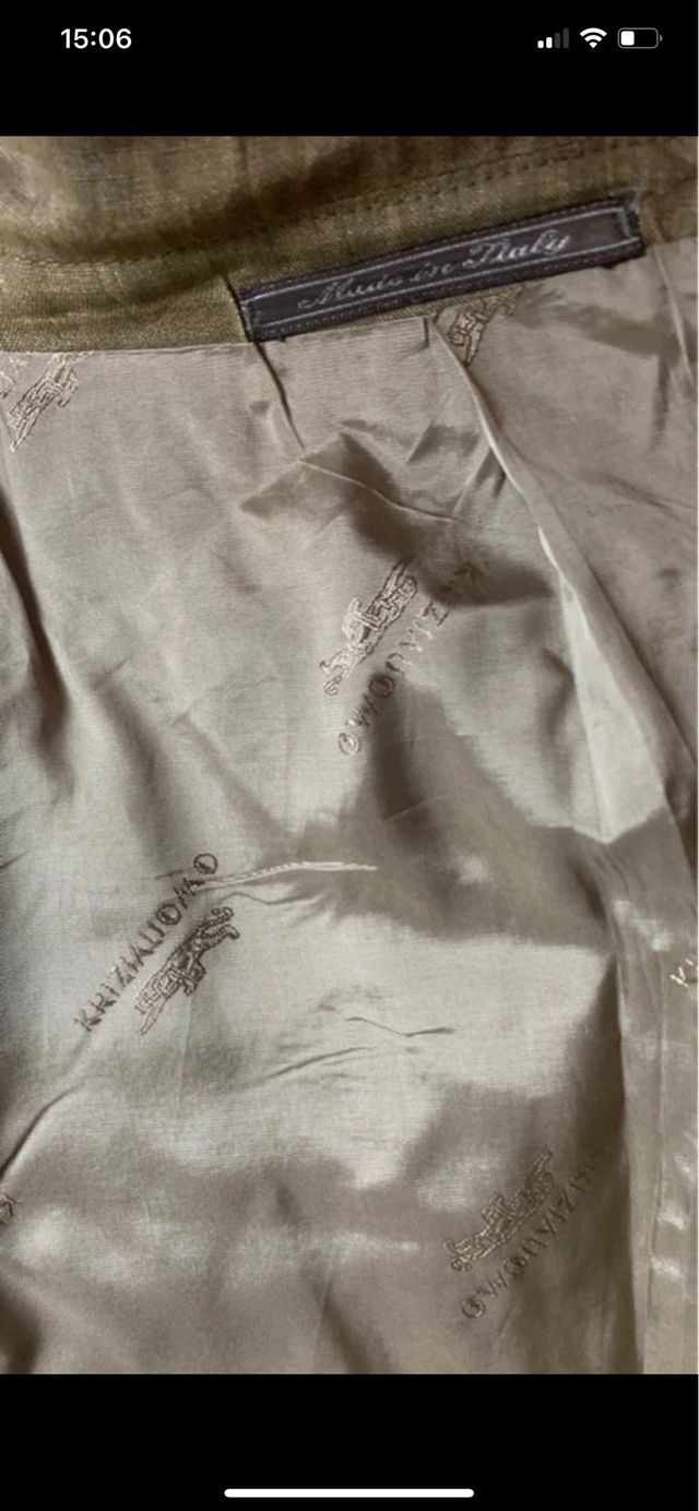 Giacca uomo grigio verde