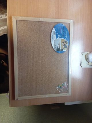 Pizarra de corcho 30x40cm, ¡sin estrenar!