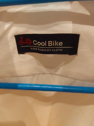 Camisa blanca Cool Bike para niños