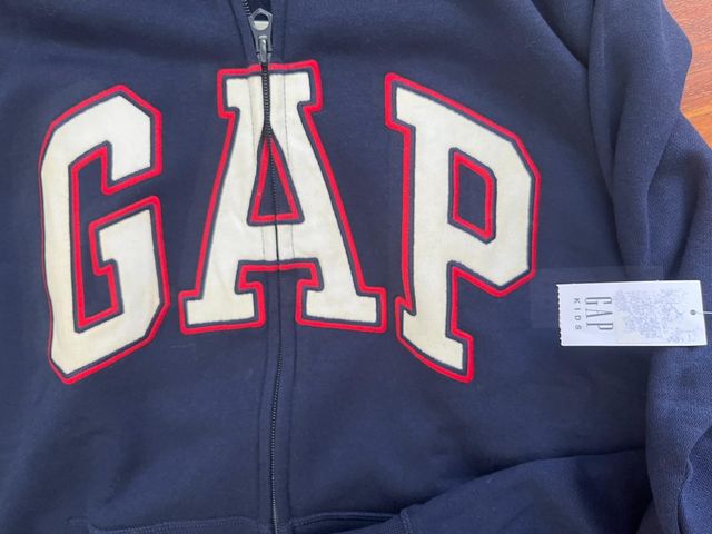 Sudadera GAP con cremallera azul marino, 14-16