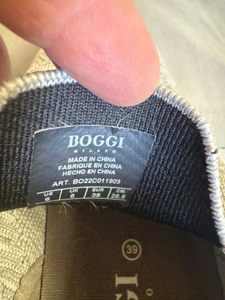 Zapatillas Boggi Milano Talla 39 Gris