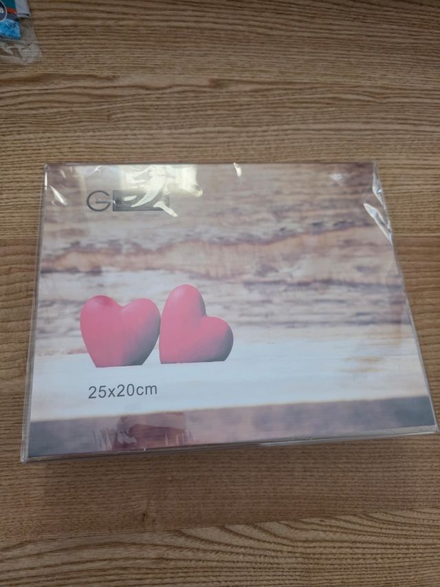 Portafoto con cuori 25x20cm