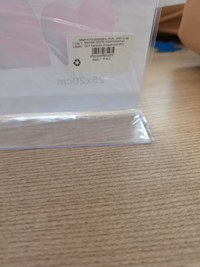 Portafoto con cuori 25x20cm