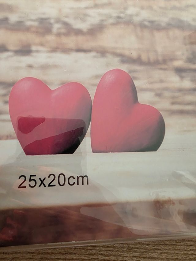 Portafoto con cuori 25x20cm