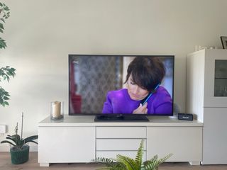 Mueble TV Ikea BESTA BÜRS  alto Brillo Blanco
