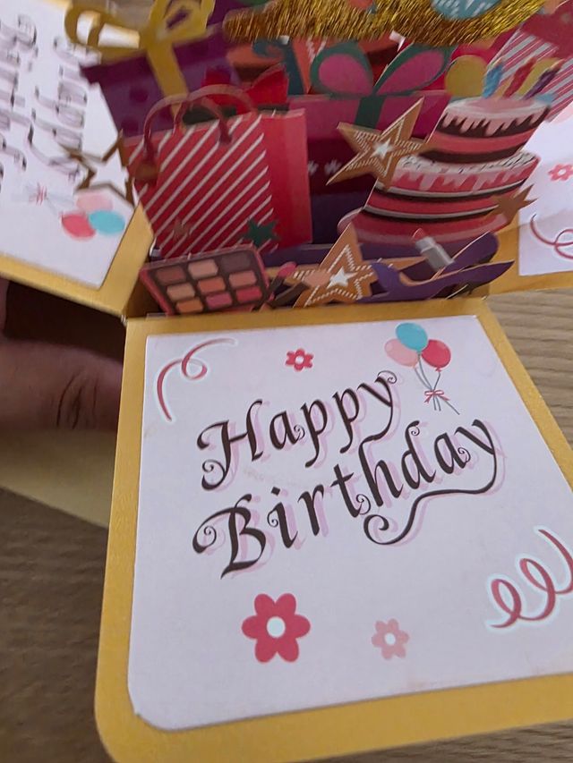 Biglietto Pop-Up 18 Anni Compleanno Ragazza